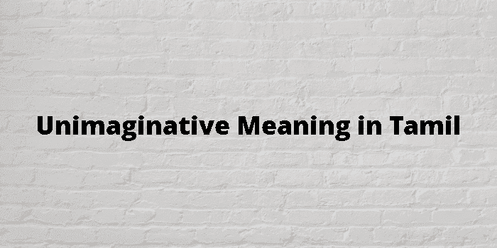 unimaginative