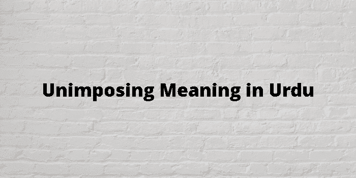 unimposing