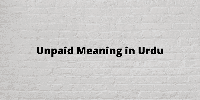 unpaid