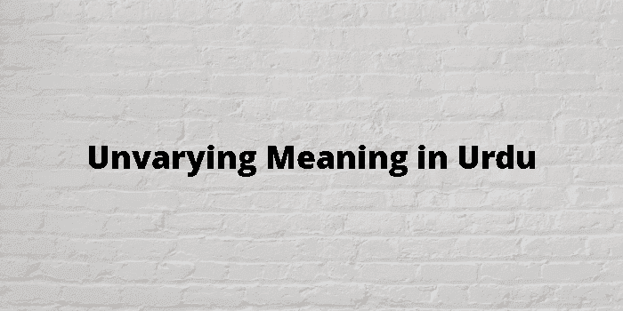 unvarying