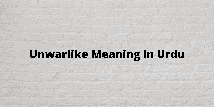 unwarlike