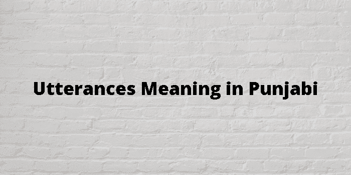 utterances