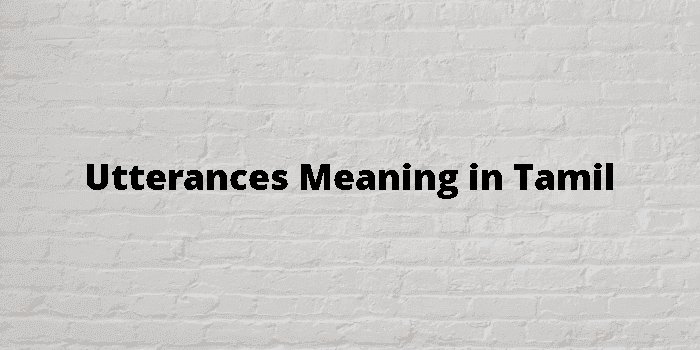 utterances