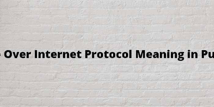 voice over internet protocol