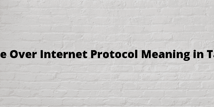 voice over internet protocol