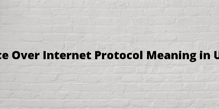 voice over internet protocol