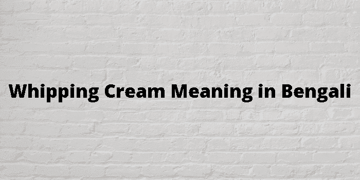 whipping cream