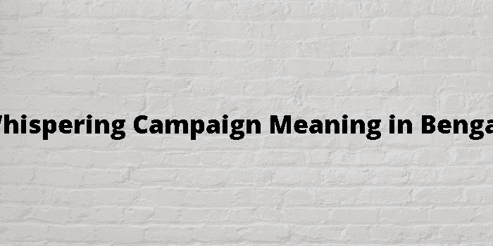 whispering campaign