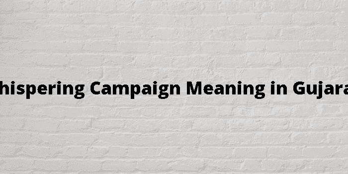 whispering campaign