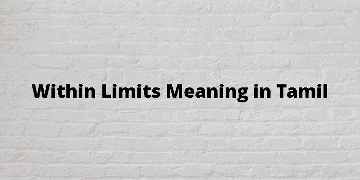 within limits