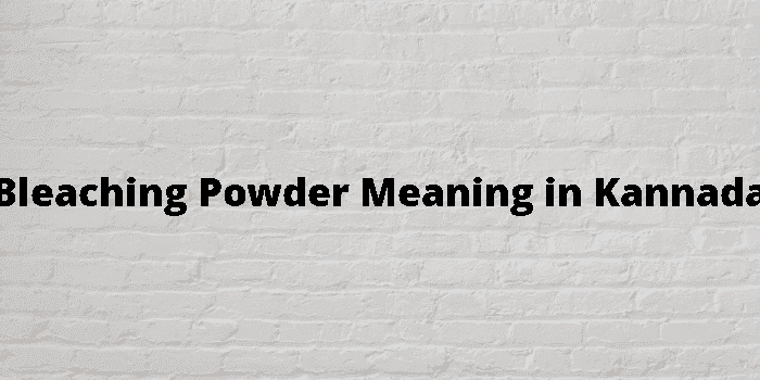 bleaching powder