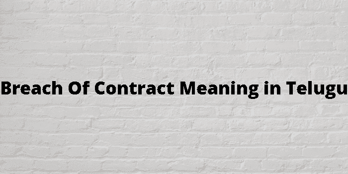 breach of contract