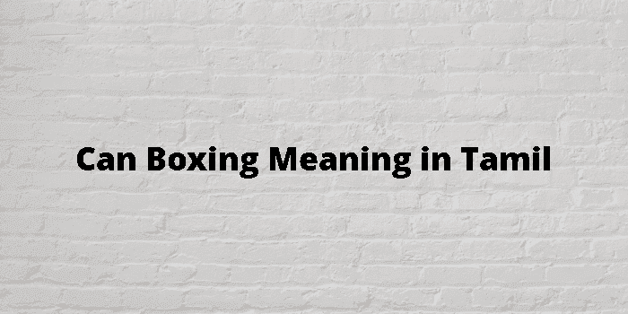 can boxing