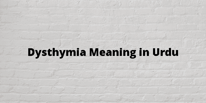 dysthymia