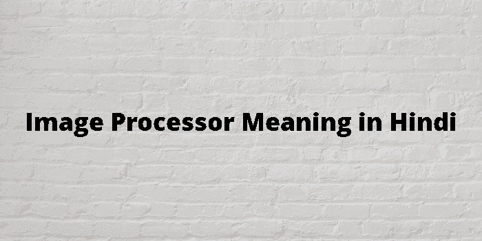 image processor