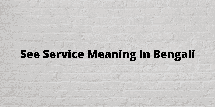 see service