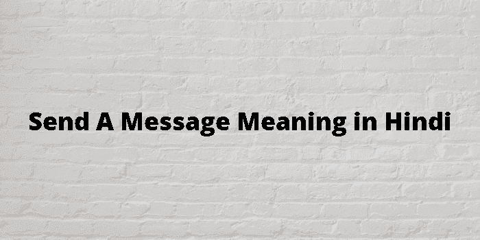 send a message