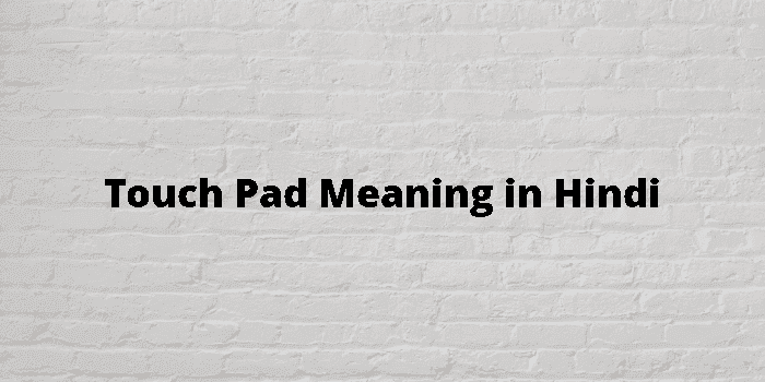 touch pad