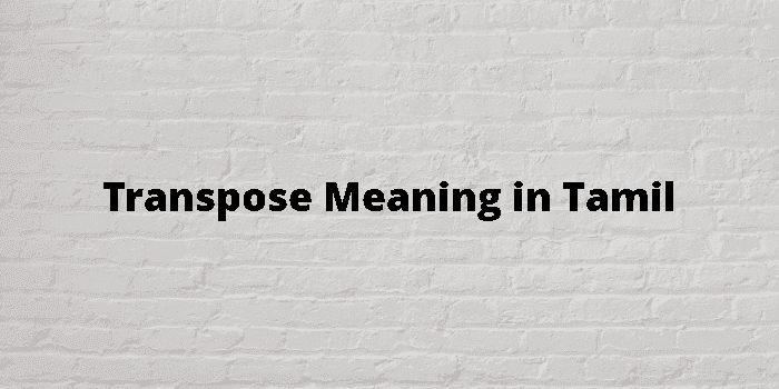 transpose