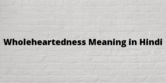 wholeheartedness